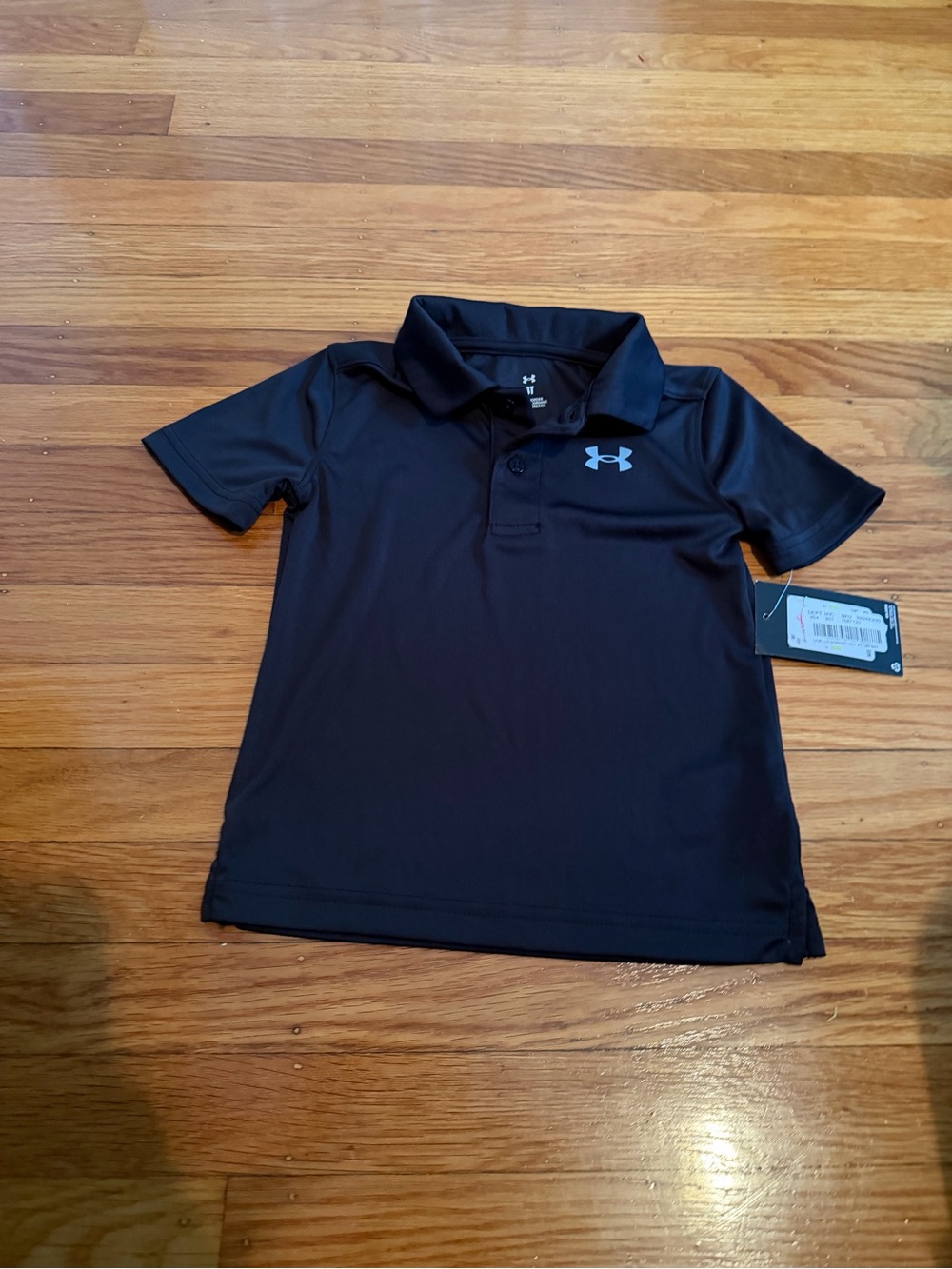 Under Armour Kids' Black Polo Shirt 4T